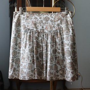 VTG Rebecca Taylor 100% Silk Floral Skirt